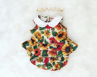 Baby girl Clothes, baby girl romper, baby clothes, baby romper, baby gift, birthday romper, birthday outfit, baby playsuit, photography prop