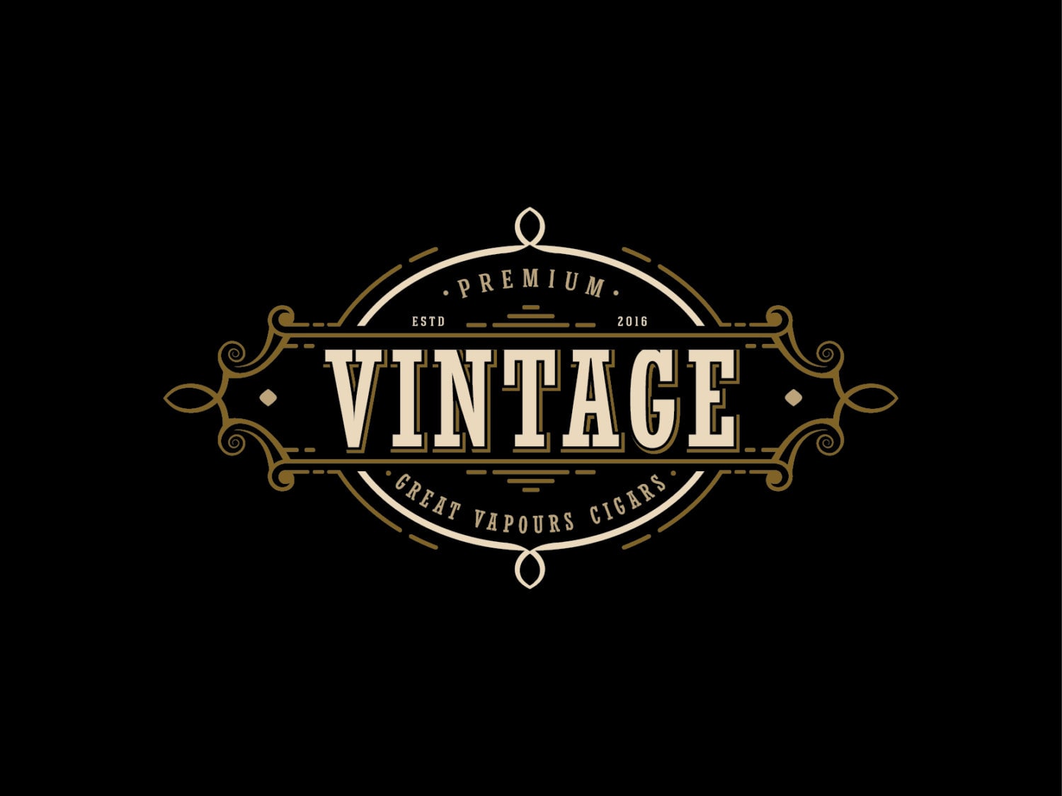 Download Vintage Logo Design Cigars Logo Design Vapor Cigarettes