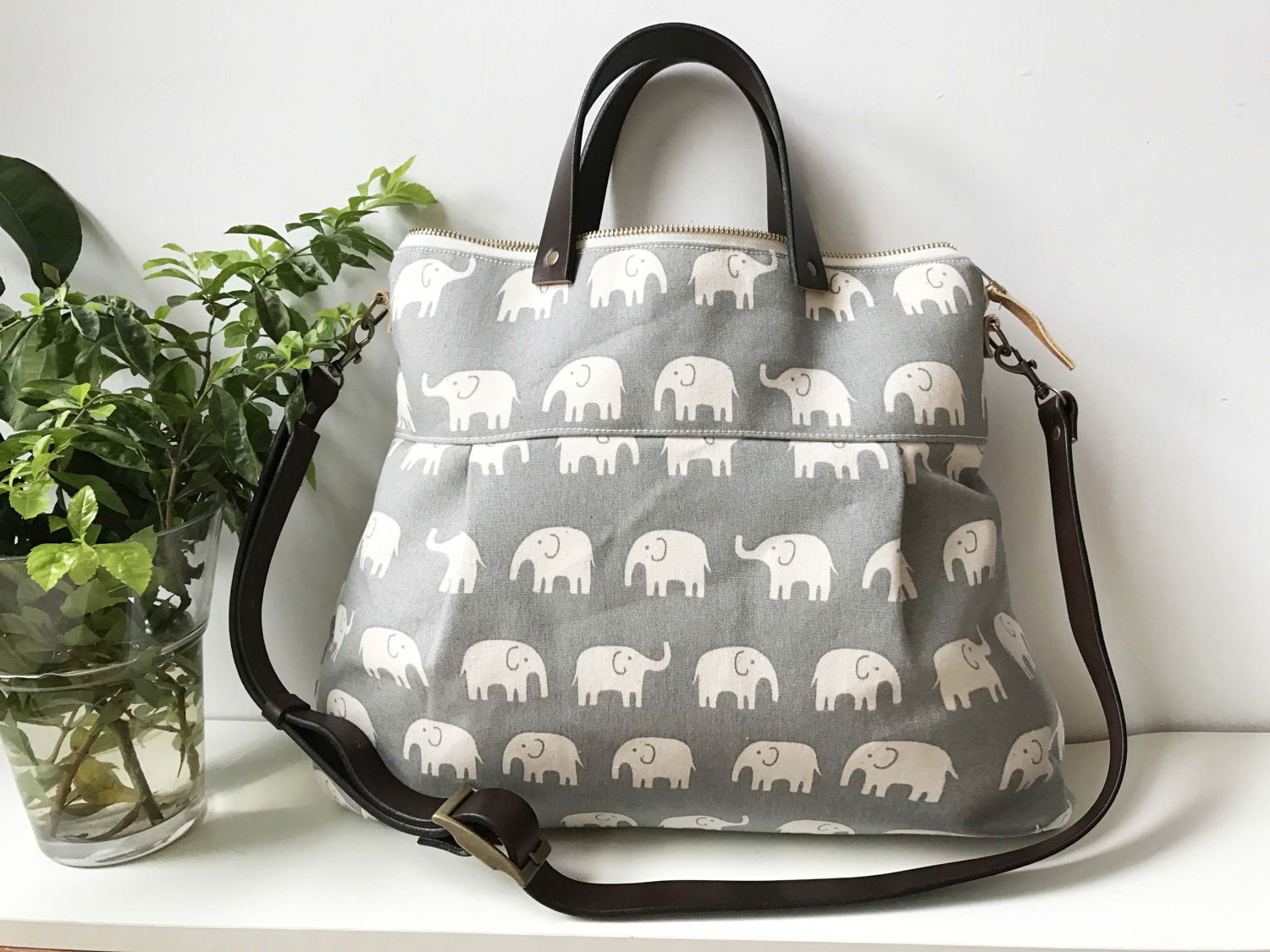 2 way Cross Body Bag / Messenger Bag / Diaper bag / Handbag/