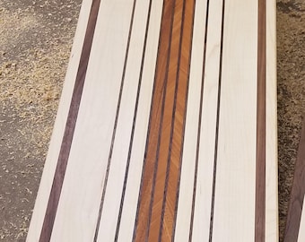 Maple, Walnut and Mahogany large cutting board (A)
