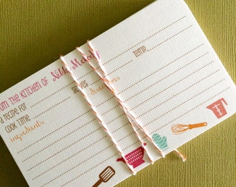 personalized recipe card