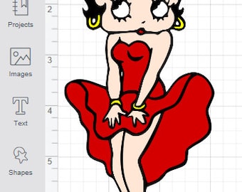 black betty boop svg images