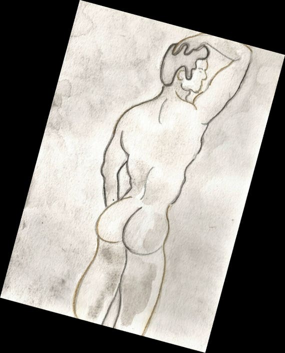 Like this item? Eeotic Gay Porn Pencil Drawing - Like this item?