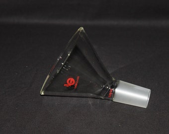 Pyrex LG 60 Degree Offset Powder Funnel 100mm 29/42 Ground Glass Joint