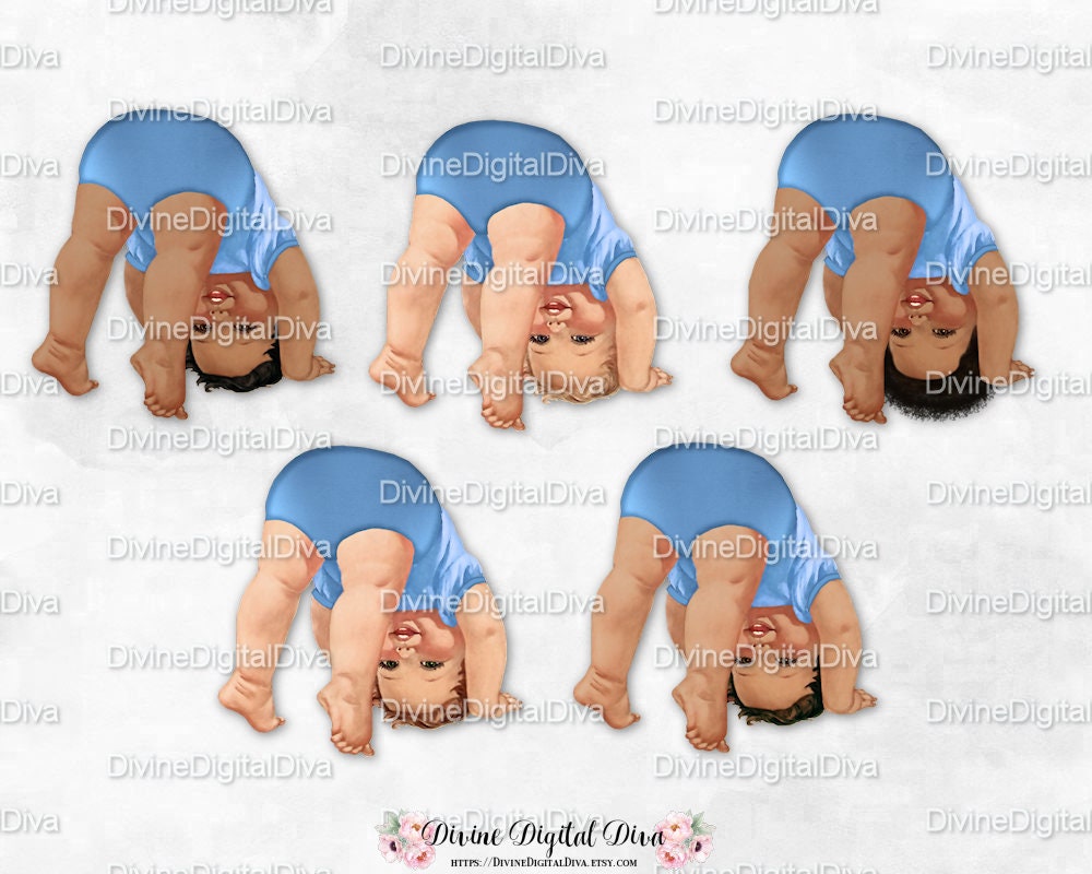 Bottoms Up Baby Blue Romper Vintage Baby Boy 3 Skin Tones