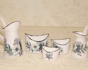 Miniatures,dollhouse.Set of pots and pans