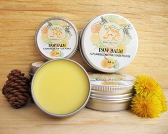Paw Balm: Paw protector, paw wax, paw butter, puppy paw balm, organic paw balm, natural dog balm, dog paw wax, dog care, pad protection