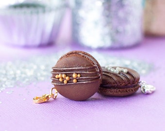 Triple Chocolate French Macaron Charm