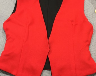 Reversible Vest Ladies M (Red/Black)