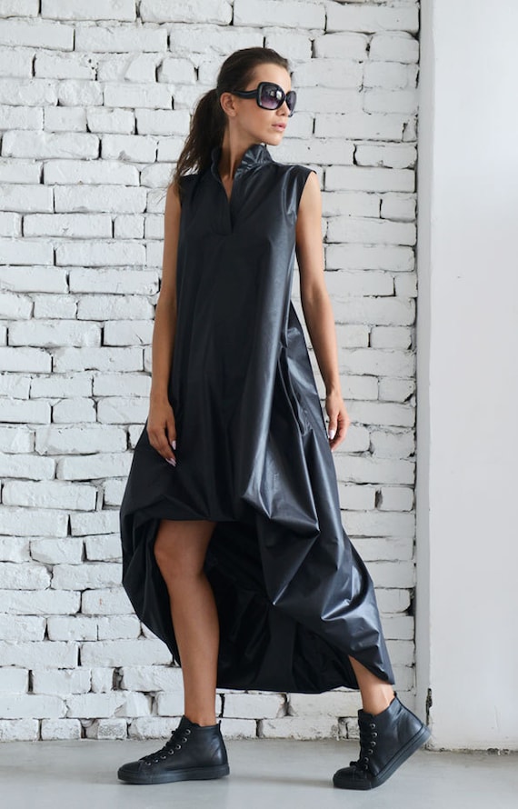 Maxi Black Dress / Plus Size Dress / Oversize Dress / Kaftan