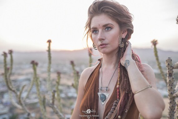 XL TRIBAL EARRINGS - Tribal Twist Earrings - Ethnic Earrings - Statement Jewellery - Vintage Earrings - Bohemian - Hippie - Ibiza - Brass