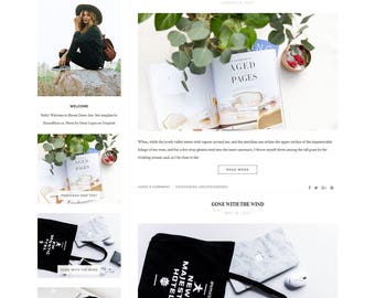 Plantilla Blog - tema minimalista limpio - Génesis niño tema de tema de WordPress - plantilla Wordpress - estilo de vida / / floración