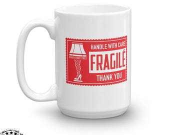 A Christmas Story mug - FRAGILÉ Leg Lamp funny Xmas