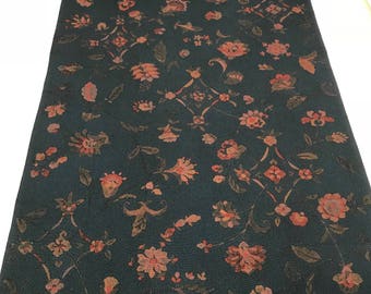 Vintage Japanese Kimono Silk Fabric, Sarasa, Chirimen, 3