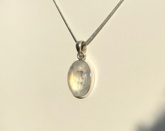 Moonstone Pendant in 925 Sterling Silver