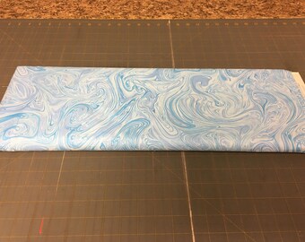 no. 5 Lite blue marblecious Fabric by the yard