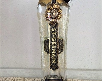 One of a kind Altered bottle