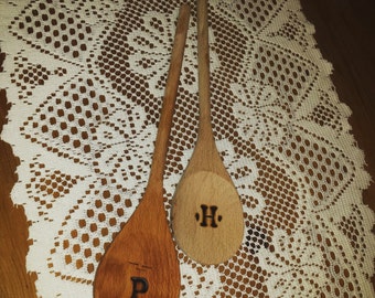 Wooden Spoons (you choose the Letter/design)