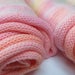 Single Batch Sock Blank 126 / hand painted yarn / handdyed merino sock wool / pastel peach / indie dyer / ooak yarn / superwash merino