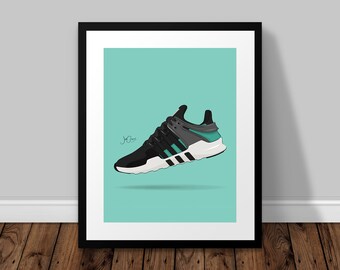 adidas Originals EQT Support ADV Illustrated Poster Print | A6 A5 A4 A3