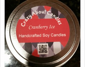 Cranberry Ice Soy Candle