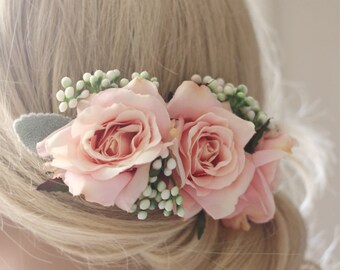 wedding hair accessories, flower hairpiece, Bridal hair accessories, wedding headpiece, flower hair comb, wedding hair comb