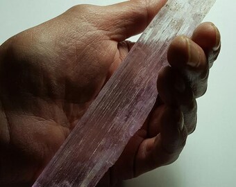 Long Pink KUNZITE 57.4 Gram (Spodumene) Natural Double Terminated Crystal From Afghanistan