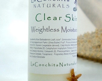 Clear Skin Acne Moisturizer - Weightless Hydration for Acne and Oily Skin Types with Jojoba Oil and Organic Tamanu Oil - 1 oz Bottle