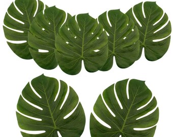 6 piece tropical palm leaves / Tropical Party / Safari party / Hawaiian theme / Flamingo party / Tropical forest / Wild one