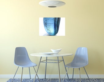 Now In Stock - Art Print of Seaham SeaGlass - overlayed with 1854 map - From Seaham England
