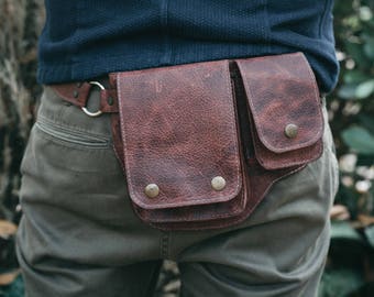 Leather Hip Bag | Waist bag | Leather Fanny Pack | Leather Belt Bag