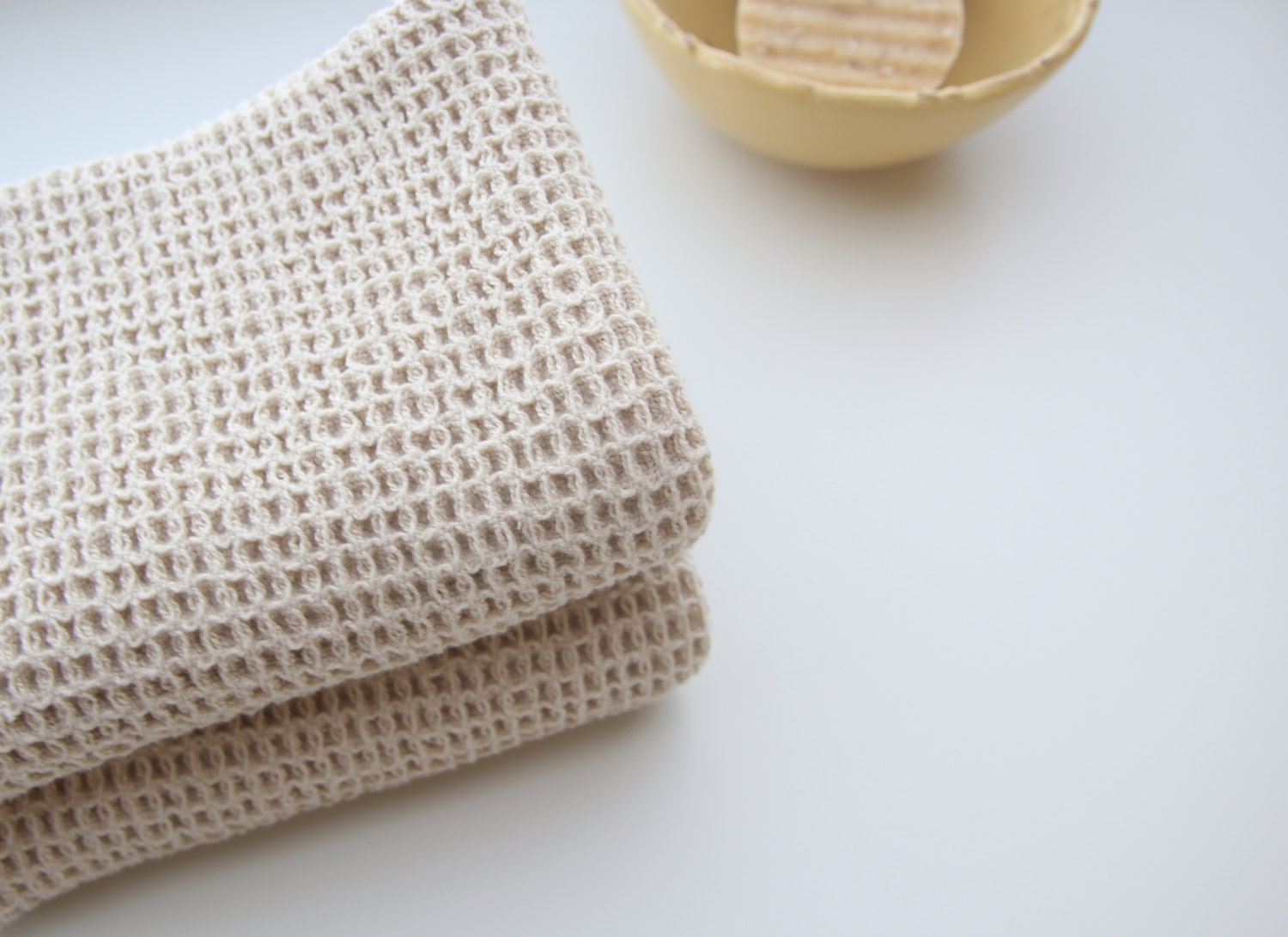 NEW 100 Organic Waffle Weave Cotton Dish Towel 14X20