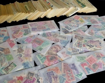 50 to 80 YEAR OLD Mint US Postage Stamp Collection in Glassine Envelopes Vintage