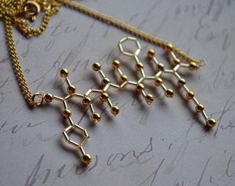 Biolojewelry - Endorphin Rush Molecule Necklace