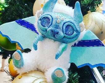 Sale!Snowbee monster art doll handmade Christmas available
