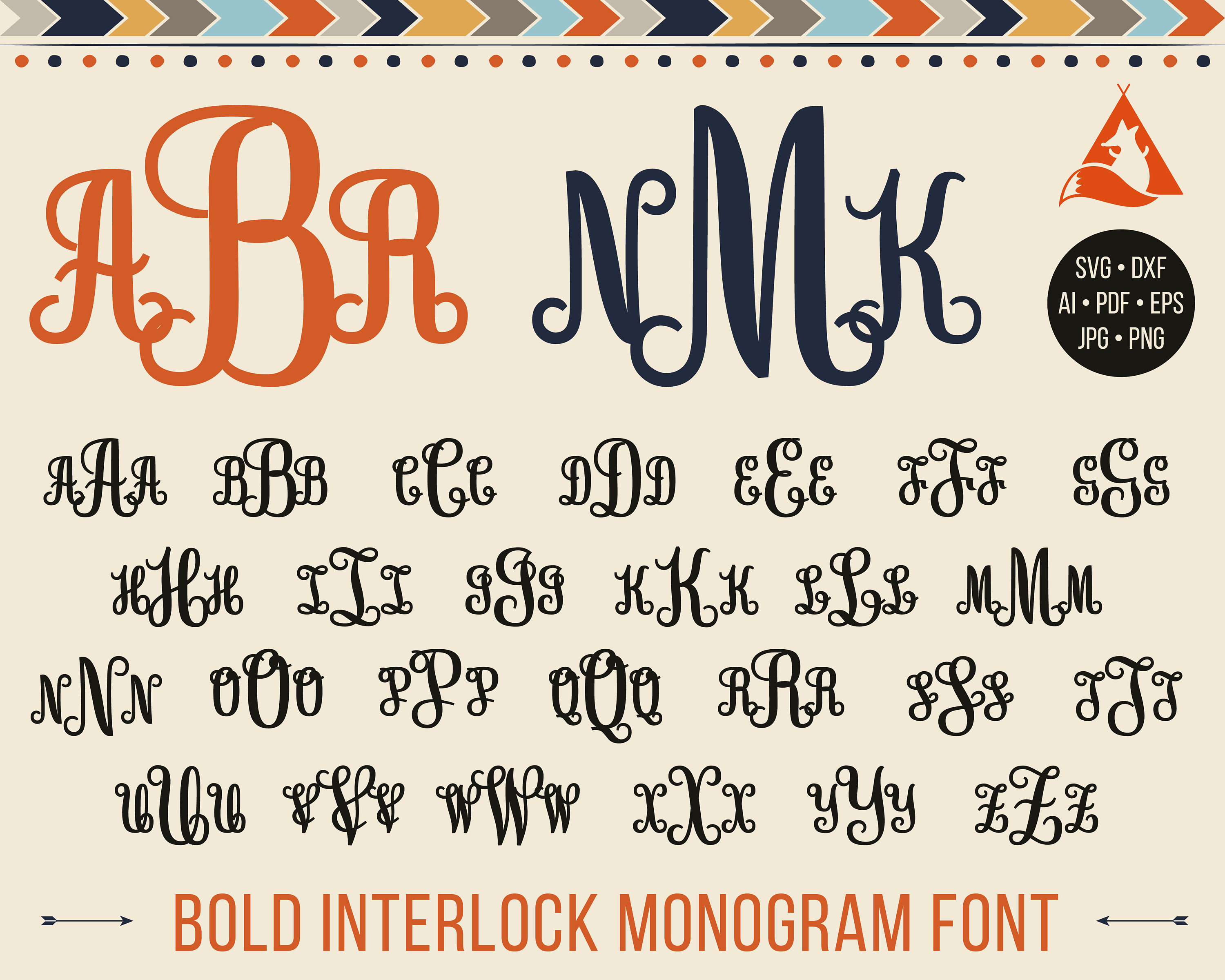 3 Letter Monogram Fonts Free For Cricut | Wydział Cybernetyki