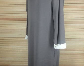 Vintage 80s cowl neck Schrader Knit dress size 14