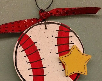 Baseball Christmas Ornament