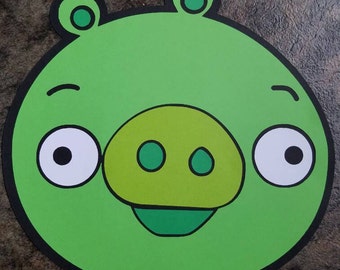 Angry Birds Pig wall decoration diecut cardstock 11"