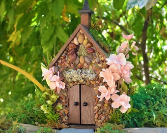 STONE FAIRY HOUSE for Fairy Gardens - Fairy House - Miniature Gardens and Garden Accessories