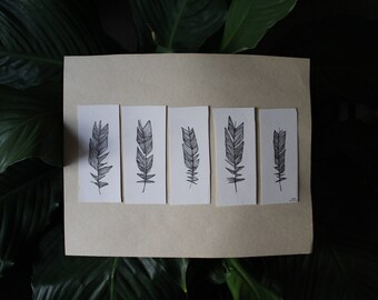 feathers (original, unframed)