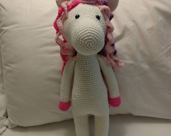 Large Crocheted Unicorn