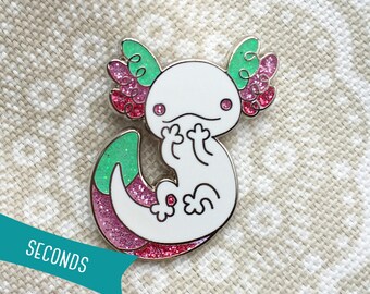 Axolotl Enamel Lapel Pin ~ Carnival (SECONDS SALE)