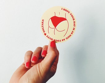 I hope your day is as nice as your Butt! (Magnet, Booty, Fitness, Instagram, Pinterest, facebook)