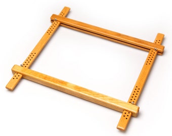 400mm (15.75") Wood Embroidery Slate Frame for Fine Embroidery, Cross Stitch, Canvas Work, Needlepoint and other Embroidery (Made on Demand)