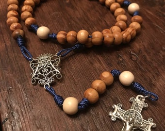 Ave Maria Rosary with St. Benedict Crucifix comes with Rosary Pouch