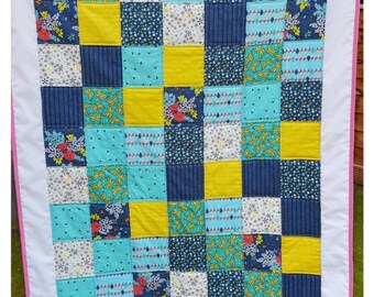 Handmade patchwork quilt crib size
