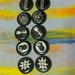10 unique black Goth Oculto used beet bottle tops up cycle recycle supplies