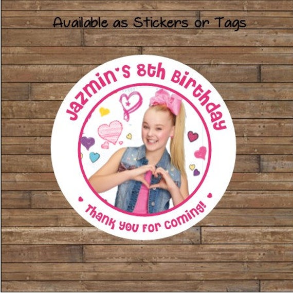 Personalized JoJo Siwa Stickers DIY Printable JoJo Stickers