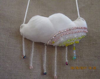 rainbow in the cloud necklace